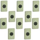 Kit 10 Tomada Embutir Para Telefone Tipo Telebrás Pial 5103