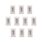Kit 10 Tomada Móvel 10A 250V Branco Liz Tramontina 57170101