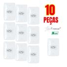 kit 10 tomadas 10a 4x2 branca finesse+ blux