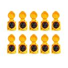 Kit 10 Tomadas Embutir 2P+T 16A Amarela 4H 110/130V Omg 3044