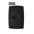 Kit 10 Tomadas Preta 20a Blux Home Grafite Combo Promoção Tomada Simples Economica Black Decoração Kit Casa