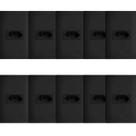 Kit 10 Tomadas Preta 2P+T 10A/250V C/ Placa Habitat Black - Fame