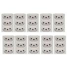 Kit 10 Tomadas Tripla 10a 2p+t Branca 615043bc Pial Plus+ Legrand Kit 10 Tomadas Tripla 10a 2p+t Branca 615043bc Pial Plus+ Legrand