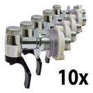 Kit 10 Torneira Para Filtro Cromada Gama