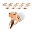 Kit 10 Torneiras para Suqueira Dispenser Plástico Rosé Gold Luxo Filtro com Vedação