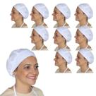 Kit 10 Toucas Cozinha Higiênica de Tecido Oxford Cozinheira Churrasqueiro Padaria Lanchonete Garçom Touca de cabelo