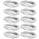 Kit 10 Travessas de Inox 25cm Oval para Servir Petiscos Saladas Porções Buffet Restaurante Kit 10 Travessas de Inox 25cm Oval para Servir Petiscos Saladas Porções Buffet Restaurante