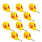 Kit 10 Trenas de Bolso Starrett 3m STS12-3ME Resistente, Precisa e com Trava Profissional