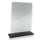 Kit 10 Troféu Acrilico Cristal 2mm 10x15cm C/base Preta