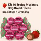 Kit 10 Trufas Morango Brasil Cacau 30g