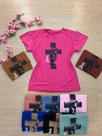 Kit 10 Tshirts Blusas Em Malha Radiosa Feminina Kit 10 Tshirts Blusas Em Malha Radiosa Feminina