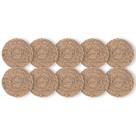 Kit 10 Un Jogo Americano Fibra Natural Seagrass 38Cm Rafimex Kit 10 Un Jogo Americano Fibra Natural Seagrass 38Cm Rafimex