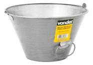 Kit 10 Und Balde Para Cimento E Concreto 10l Metálico Vonder