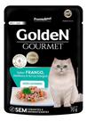 Kit 10 und Golden Gourmet Gatos Adultos Castrados Frango 70g
