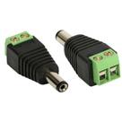 Kit 10 Unid. Conector P4 Macho com Borne para CFTV com Indicadores de Posivito e Negativo