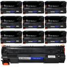 Kit 10 Unid Toner Com Impressão de 1.500 Páginas Alto Rendimento Compatível Impressora HP Laser Jet Pro CF283A M125/M127FN/M201/M125nw