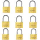 Kit 10 Unidades Cadeado Latão 20mm Pado Segredos Diferentes