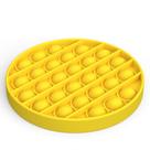 Kit 10 Unidades de Descanso de Panela Cozinha Silicone Amarelo Redondo