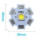 Kit 10 unidades de led avulso 3w tipo moeda estrela branco 6000k