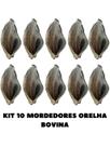 Kit 10 Unidades de Orelha Bovina Natural Desidratada Para Cães