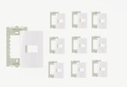 Kit 10 unidades Placa com Suporte 4x2 1 Posto Sleek Margirius 16026