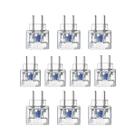 Kit 10 unidades protetor de surtos dps iclamper pocket 2 pinos 10a