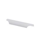 Kit 10 Unidades Puxadores Slin Florença 128mm Para Moveis Branco Liso Fosco - EdeCasaMoveis