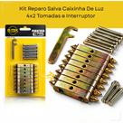 Kit 10 Unidades Salva Caixinha 4x2 Kit Reparo Tomadas Abas Quebradas