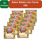 Kit 10 Unidades Sopas Cremosas VONO Individual Sabor Batata com Carne 18G