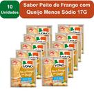 Kit 10 Unidades Sopas Cremosas VONO Individual Sabor Peito de Frango com Queijo Menos Sódio 17G