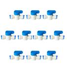 Kit 10 Válvula Registro com Engate Rápido Rosca 3/8" x 1/4" para Mangueira Alta Resistência