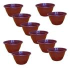 Kit 10 Vasos Cuia 13 Marrom Rosa Do Deserto Suculenta Cactos - - Marrom