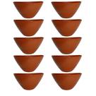 Kit 10 Vasos Parede Meia Lua 1 Litro RATTAN, Vaso Plástico Jardim Vertical Orquídea