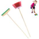 Kit 10 vassouras e rodos brinquedo infantil de nylon bianca