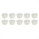 Kit 10 Velas Flutuantes Meia Bola Decoração Pequena Parafina 3cmx5cm