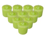 Kit 10 Velas Perfumadas Com Aroma de Capim-Limão - Cor Verde