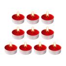 Kit 10 Velas Rechaud Decoração Festas Dia dos Namorados Vermelho