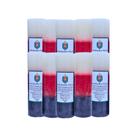 Kit 10 velas votiva 7 dias 260g (branca, vermelha e preta)