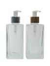 Kit 10 Vidros Porta Sabonete Retangular 250ml C/ Válvula Pump Luxo