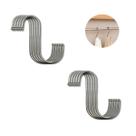 Kit 10 x Gancho Tipo S em Aço Inox Suporte Cabide Multiuso