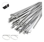 Kit 100 Abraçadeira Aço Inox Metal 150mm X 4.6 Kit 100 Abraçadeira Aço Inox Metal 150mm X 4.6