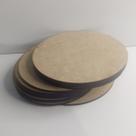 Kit 100 Apliques/bolacha 5cm Mdf Cru Pintura/artesanato/base