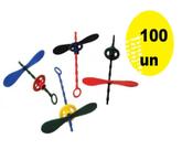 Kit 100 Brinquedos Giro Helice Festa Cosme e Damião