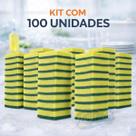 Kit 100 Buchas Lavar Louça Esponja Dupla Face Cozinha