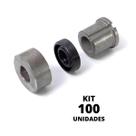 Kit 100 Buchas Retentor Agitador Ferro Borracha Durável