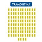 Kit 100 Caixa de Luz Tramontina Embutir Reforçada 4x2 Amarela PVC
