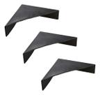 Kit 100 Cantoneiras Proteção Ptransporte Aberta Preto Mdf