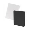 Kit 100 Capa Cristal e 100 Contracapa Preta Para Encadernação
