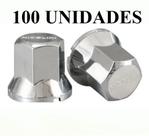 Kit 100 Capa De Porca Sextava Nicolini Cromada Caminhão 33mm