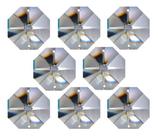 Kit 100 Castanhas de Cristal + 100 Argolas Lustres cozinha